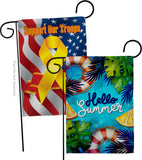 Hello Cool Summer - Fun In The Sun Summer Horizontal Impressions Decorative Flags HG120247 Made In USA