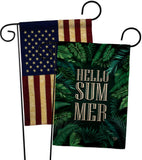 Hello Summer - Fun In The Sun Summer Vertical Impressions Decorative Flags HG190070 Made In USA