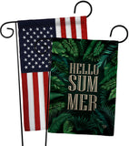 Hello Summer - Fun In The Sun Summer Vertical Impressions Decorative Flags HG190070 Made In USA