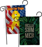 Hello Summer - Fun In The Sun Summer Vertical Impressions Decorative Flags HG190070 Made In USA