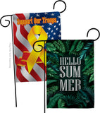 Hello Summer - Fun In The Sun Summer Vertical Impressions Decorative Flags HG190070 Made In USA