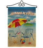 Vamonos de Playa - Fun In The Sun Summer Vertical Impressions Decorative Flags HG120025 Made In USA