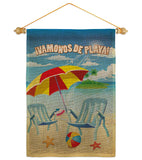 Vamonos de Playa - Fun In The Sun Summer Vertical Impressions Decorative Flags HG120025 Made In USA