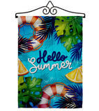 Hello Cool Summer - Fun In The Sun Summer Horizontal Impressions Decorative Flags HG120247 Made In USA