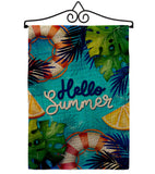 Hello Cool Summer - Fun In The Sun Summer Horizontal Impressions Decorative Flags HG120247 Made In USA