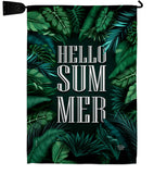 Hello Summer - Fun In The Sun Summer Vertical Impressions Decorative Flags HG190070 Made In USA