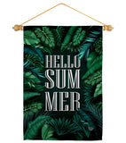 Hello Summer - Fun In The Sun Summer Vertical Impressions Decorative Flags HG190070 Made In USA