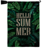 Hello Summer - Fun In The Sun Summer Vertical Impressions Decorative Flags HG190070 Made In USA