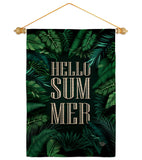 Hello Summer - Fun In The Sun Summer Vertical Impressions Decorative Flags HG190070 Made In USA