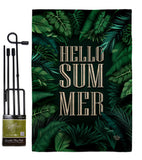 Hello Summer - Fun In The Sun Summer Vertical Impressions Decorative Flags HG190070 Made In USA