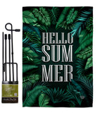 Hello Summer - Fun In The Sun Summer Vertical Impressions Decorative Flags HG190070 Made In USA