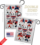 July 4 Gnome - Bugs Frogs Garden Friends Vertical Impressions Decorative Flags HG120305 Made In USA