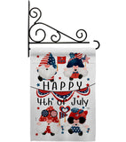 July 4 Gnome - Bugs Frogs Garden Friends Vertical Impressions Decorative Flags HG120305 Made In USA