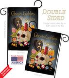 Ghosts Goblins and Goodies - Halloween Fall Vertical Impressions Decorative Flags HG112007 Made In USA