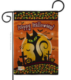 Halloween Black Cat - Halloween Fall Vertical Impressions Decorative Flags HG112050 Made In USA