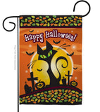 Halloween Black Cat - Halloween Fall Vertical Impressions Decorative Flags HG112050 Made In USA