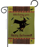 Witching You - Halloween Fall Vertical Impressions Decorative Flags HG112053 Made In USA