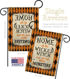 Wicked Home - Halloween Fall Vertical Impressions Decorative Flags HG112059 Made In USA