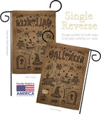 Halloween Doodles - Halloween Fall Vertical Impressions Decorative Flags HG112061 Made In USA