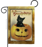 Merry Halloween - Halloween Fall Vertical Impressions Decorative Flags HG112065 Made In USA