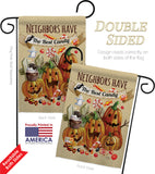 Neighbors Candy - Halloween Fall Vertical Impressions Decorative Flags HG112067 Made In USA