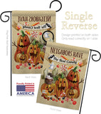 Neighbors Candy - Halloween Fall Vertical Impressions Decorative Flags HG112067 Made In USA