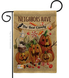 Neighbors Candy - Halloween Fall Vertical Impressions Decorative Flags HG112067 Made In USA