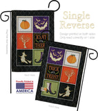 Trick or Treat Collage - Halloween Fall Vertical Impressions Decorative Flags HG112074 Made In USA