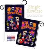 Dia de Muertos Couple - Halloween Fall Vertical Impressions Decorative Flags HG112077 Made In USA