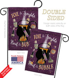 Toil And Trouble - Halloween Fall Vertical Impressions Decorative Flags HG112080 Made In USA