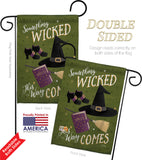 Something Wicked - Halloween Fall Vertical Impressions Decorative Flags HG112082 Made In USA