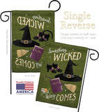 Something Wicked - Halloween Fall Vertical Impressions Decorative Flags HG112082 Made In USA