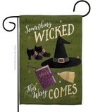 Something Wicked - Halloween Fall Vertical Impressions Decorative Flags HG112082 Made In USA
