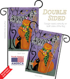 Spooky Pumpkin Men - Halloween Fall Vertical Impressions Decorative Flags HG112085 Made In USA