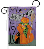 Spooky Pumpkin Men - Halloween Fall Vertical Impressions Decorative Flags HG112085 Made In USA