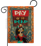 Joyful Day of Dead - Halloween Fall Vertical Impressions Decorative Flags HG112092 Made In USA