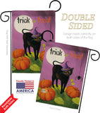 Halloween Cat - Halloween Fall Vertical Impressions Decorative Flags HG112095 Made In USA