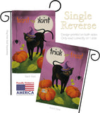 Halloween Cat - Halloween Fall Vertical Impressions Decorative Flags HG112095 Made In USA