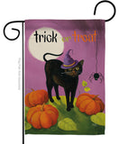 Halloween Cat - Halloween Fall Vertical Impressions Decorative Flags HG112095 Made In USA