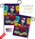 La Calavera Catrina - Halloween Fall Vertical Impressions Decorative Flags HG112102 Made In USA