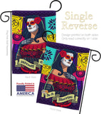 La Calavera Catrina - Halloween Fall Vertical Impressions Decorative Flags HG112102 Made In USA