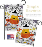 Candy Corn - Halloween Fall Vertical Impressions Decorative Flags HG112103 Made In USA