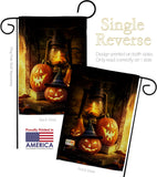 Lantern Pumpkins - Halloween Fall Vertical Impressions Decorative Flags HG112105 Made In USA