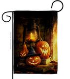 Lantern Pumpkins - Halloween Fall Vertical Impressions Decorative Flags HG112105 Made In USA