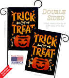 Happy Pumpkin - Halloween Fall Vertical Impressions Decorative Flags HG112106 Made In USA
