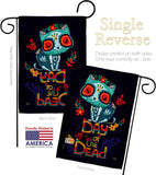 Skull Cat - Halloween Fall Vertical Impressions Decorative Flags HG112110 Made In USA