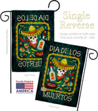 Calavera Sugar Skull - Halloween Fall Vertical Impressions Decorative Flags HG112111 Made In USA