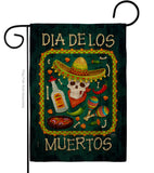 Calavera Sugar Skull - Halloween Fall Vertical Impressions Decorative Flags HG112111 Made In USA