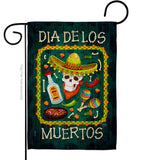 Calavera Sugar Skull - Halloween Fall Vertical Impressions Decorative Flags HG112111 Made In USA