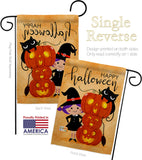 Playful Witch - Halloween Fall Vertical Impressions Decorative Flags HG112113 Made In USA